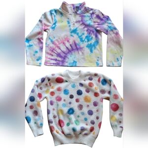 1 pair of little girl winter pullover coats sweaters size Small